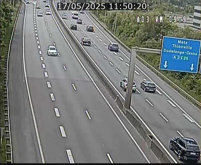 Webcam Autoroute à la Croix de Bettembourg - A3 - BK 9.9 - direction France