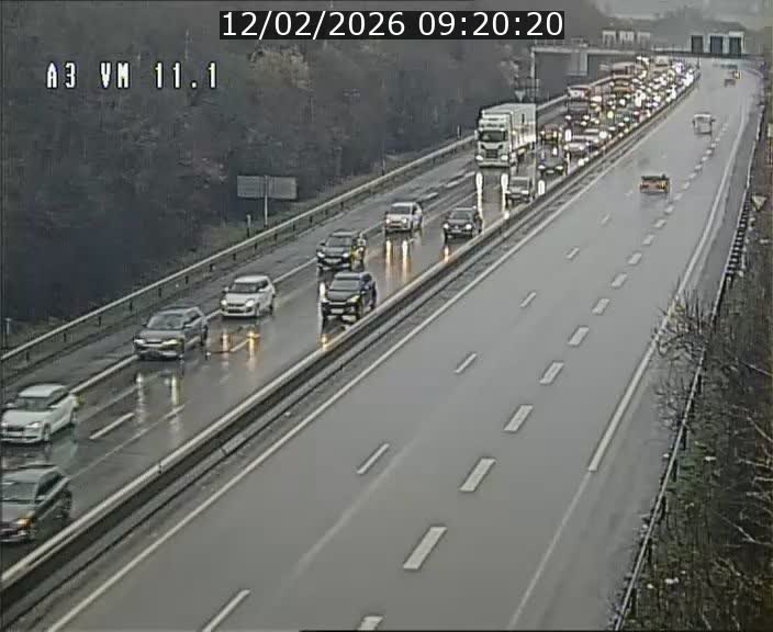 Webcam à la frontière franco-luxembourgeoise, avant la Croix de Bettembourg - BK 11.1 - direction Luxembourg-ville