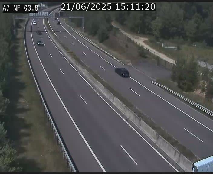 Webcam autoroute A7 au Luxembourg à la sortie du Tunnel Stafelter vers le Nord