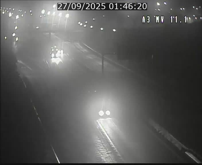 Traffic live webcam Luxembourg Croix de Bettembourg A3 - BK 11.1 - direction Luxembourg-ville