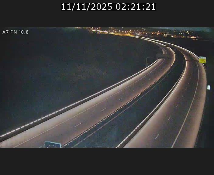 Caméra trafic Luxembourg - A7, Tunnel Gousselerbierg, sortie sud, direction rond-point Lorentzweiler (BK 10.8)