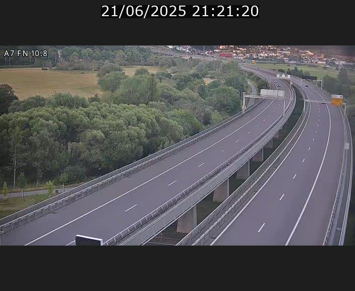 Caméra trafic Luxembourg - A7, Tunnel Gousselerbierg, sortie sud, direction rond-point Lorentzweiler (BK 10.8)