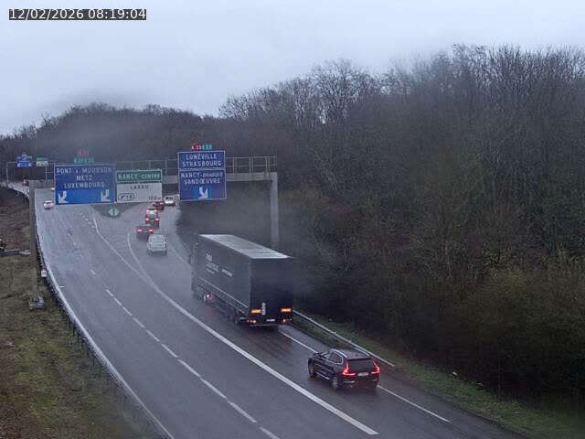 Caméra autoroute France - Biffurcation A31/A33, Laxou direction Nancy