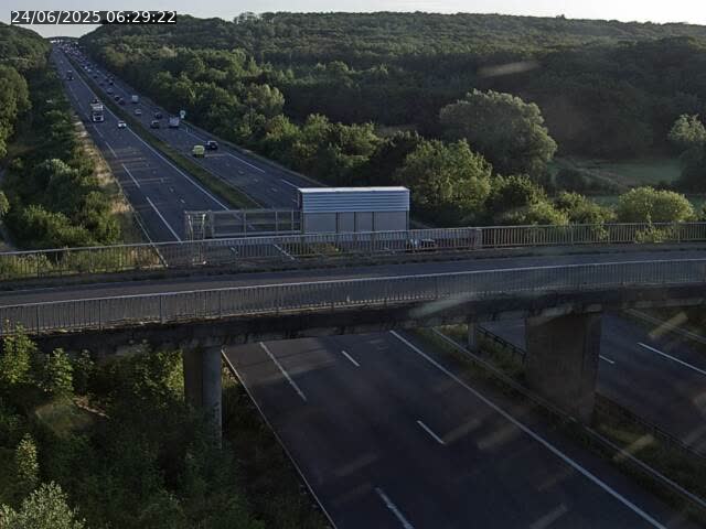 Caméra autoroute France - A31, Zoufftgen direction Luxembourg-ville, à la frontière entre la France et le Luxembourg