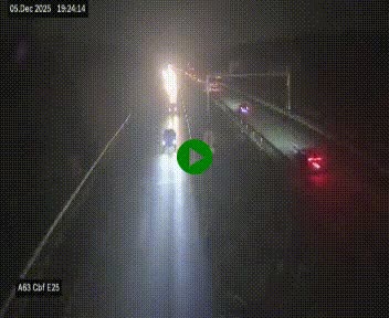 Webcam autoroute A63 en périphérie de Bordeaux au sud-est de la ville, en provenance du bassin d'Arcachon. Vue orientée vers Bordeaux