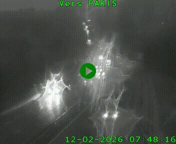 Caméra routière sur l'autoroute A20 à Bessines-sur-Gartempe. Vue orientée vers Paris