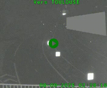 Caméra routière sur l'autoroute A20 à Noailles, en périphérie de Brive-la-Gaillarde. Vue orientée vers Toulouse