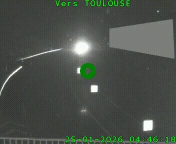 Caméra routière sur l'autoroute A20 à Noailles, en périphérie de Brive-la-Gaillarde. Vue orientée vers Toulouse