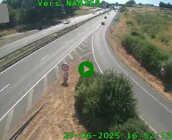 Webcam N147 au nord de Poitiers et à la jonction avec la A10