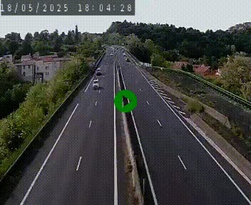 Caméra autoroute A75 à hauteur de Coudes, en direction de Clermont-Ferrand