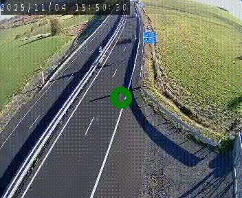 Caméra autoroute A75 à hauteur du col de la Fageole en direction de Clermont-Ferrand