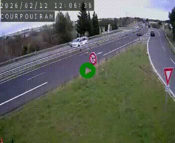 Caméra routière France - N109, Courpouiran - La plaine, en direction de Clermont l'Hérault, à la sortie de Montpellier