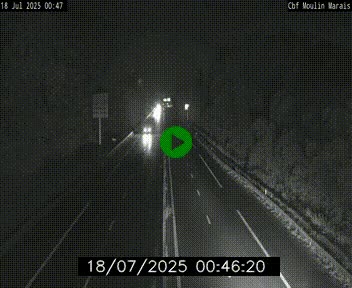 Webcam sur le périphérique de Nantes (N844) entre la Porte de Saint-Luce et la Porte d'Anjou, à l'est de la ville