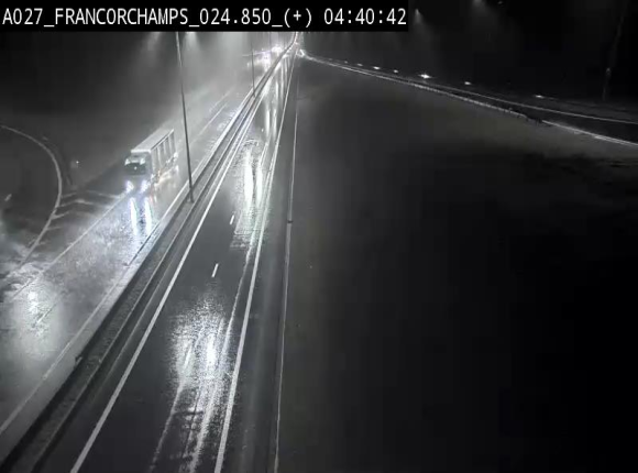 Caméra autoroutière à proximité du circuit de Spa-Francorchamps à Stavelot sur l'A27/E42