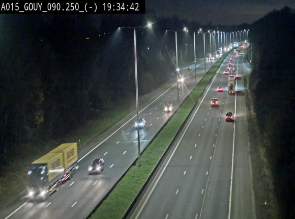 Webcam autoroute Belgique - Gouy-lez-piéton - E42 - BK 90.3