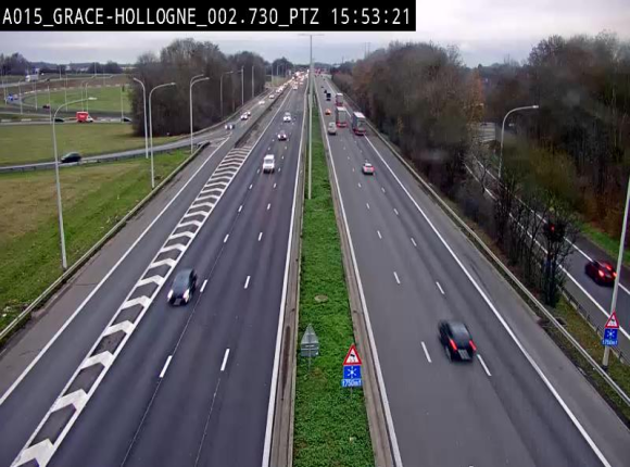 Caméra trafic Belgique - Grâce-Hollogne - E42, jonction avec A604, direction Loncin/Aéroport de Liège -  BK 3.2
