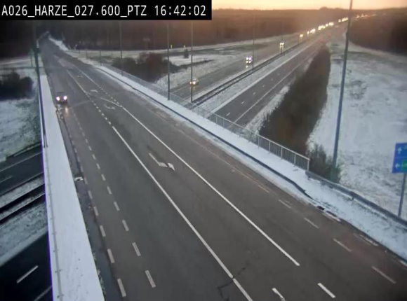 Caméra autoroute Belgique - Sougné-Remouchamps,E25 direction Luxembourg