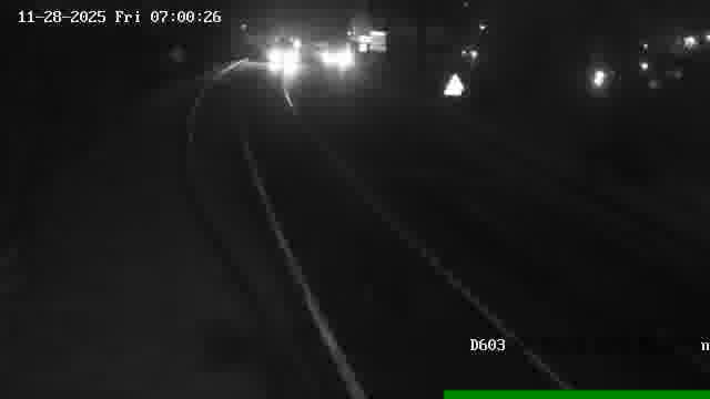 Webcam sur la D603 située à proximité de Saint-Avold. Vue orientée vers Macheren.