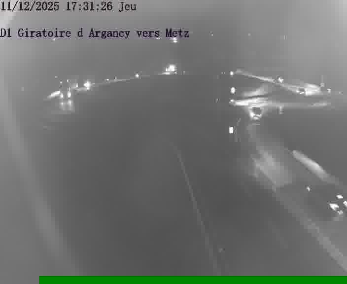 Webcam installée le long de D1 (France) à Argancy, pointée vers Metz, utile pour suivre précisément les conditions de trafic.