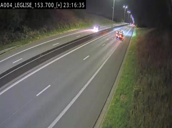 Webcam autoroute E411 à hauteur de Léglise, en direction de Luxembourg