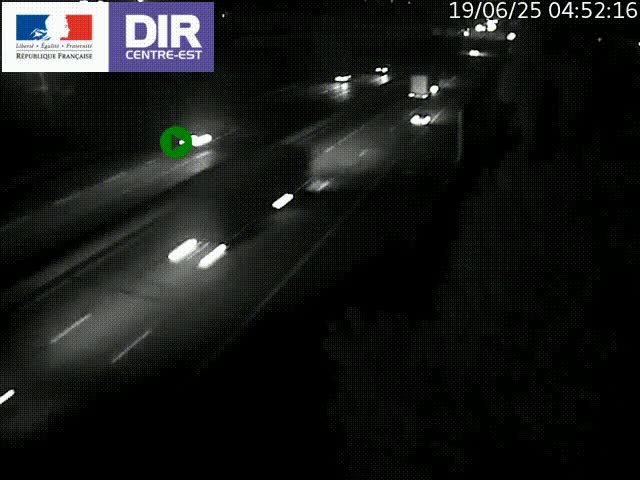 Caméra de circulation à Saint-Priest à la jonction entre l'A43 et l'A46 en direction de Marseille