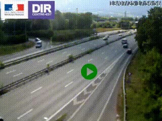 Webcam sur la Nationale 201 à hauteur de la sortie Chambéry-Nord, avant à la jonction entre l'A41 et l'A43, en direction de Lyon
