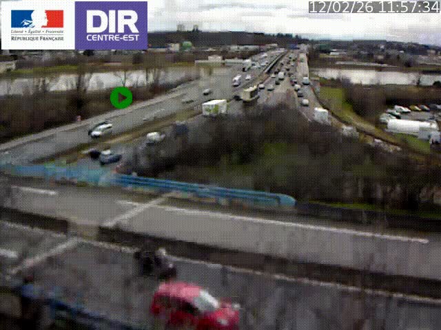 Webcam autoroute sur A450 à Pierre-Bénite en direction de Lyon et de l'autoroute A7