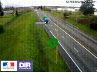 Webcam à Mably, à proximité de Roanne en direction de Moulins sur la N7