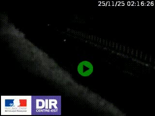 Webcam au niveau du col de Bois Clair à hauteur de Cluny sur la N79. Vue orientée vers Mâcon