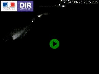 Webcam traffic à Grenoble-sud sur l'autoroute A480. Vue orientée vers l'entrée et la sortie de Grenoble