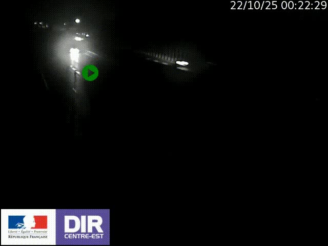 Caméra trafic à la jonction entre l'A46 (Rocade-est de Lyon) et l'A42 à hauteur de Vault-en-Velin en direction de Marseille