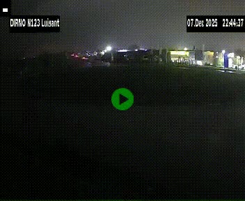 Webcam en périphérie de Chartres sur la N123, à hauteur de Luisant. Vue orientée vers Chartres