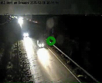 Webcam à hauteur de Vert-en-Drouais sur la N12, en périphérie de Dreux. Vue orientée vers Alençon