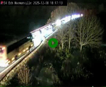 Webcam à hauteur du Leclerc Normanville sur la N154. Vue orientée vers Rouen