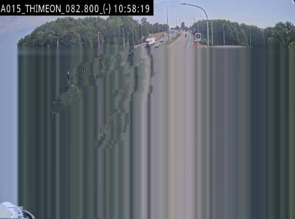 Caméra trafic Belgique - Thiméon - E42, jonction avec A54 (E420) direction La Louvière/Charleroi - BK 82.82