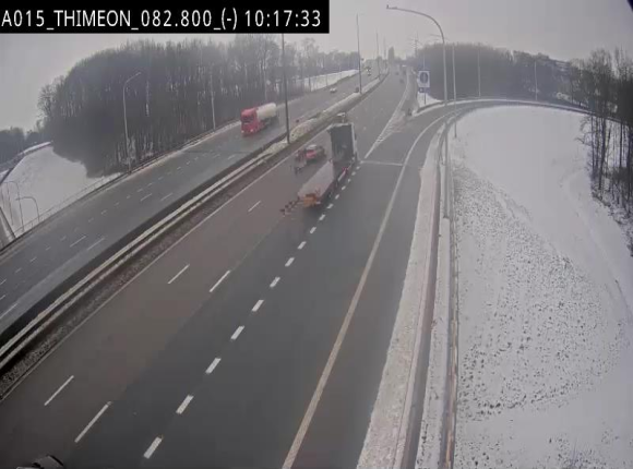 Caméra trafic Belgique - Thiméon - E42, jonction avec A54 (E420) direction La Louvière/Charleroi - BK 82.82