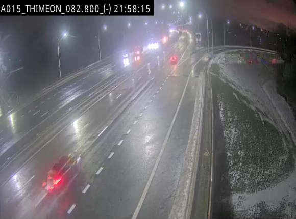 Caméra trafic Belgique - Thiméon - E42, jonction avec A54 (E420) direction La Louvière/Charleroi - BK 82.82