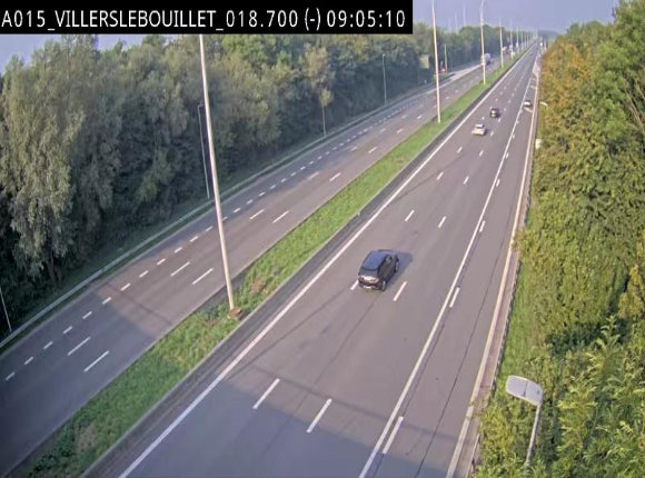 Webcam autoroute Belgique - Villers-le-Bouillet - E42 direction Liège - BK 18.7