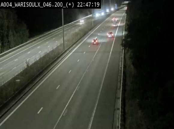 Webcam autoroute Belgique - Warissoulx - E411 - BK 46.2