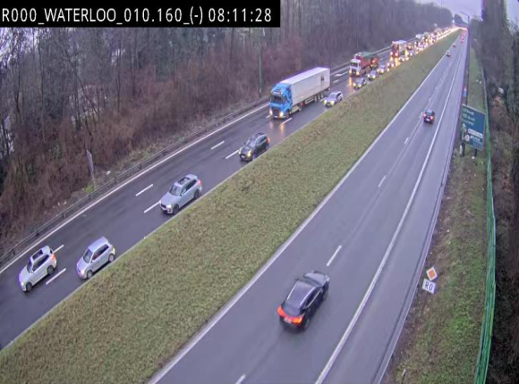 Webcam autoroute Belgique - Waterloo - R0 (ring de Bruxelles) - BK 12.3