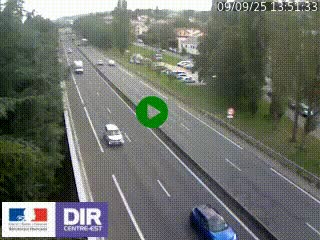 Webcam routière à Le Chambon-Feugerolles sur la RN88 entre Firminy et Saint-Etienne
