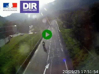 Web cam sur la N90 à Aime, en provenance de Bourg-Saint-Maurice et en direction d'Albertville