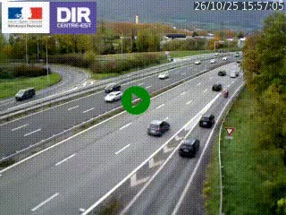 Caméra routière à hauteur de la sortie 15 Chambéry-centre au PK 4,103 en direction d'Albertville