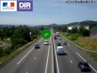 Caméra autoroute à Saint-Etienne (Les Littes) à hauteur du Ikea Saint-Etienne sur l'A72 en direction de Roanne