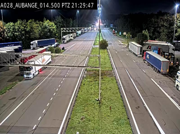 Webcam autoroute Belgique - Aubange - A28 direction Arlon - BK 14