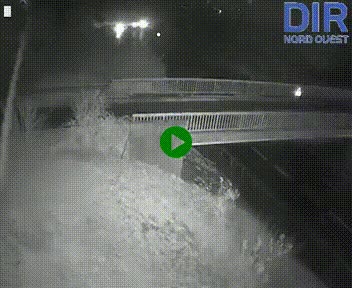 Webcam sur A84 à hauteur de Pont-Farcy, au niveau du pont autoroutier sur la Vire, au sud de Saint-Lô