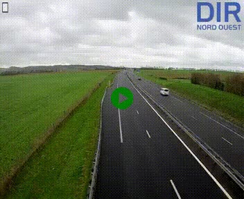 Webcam sur A84 à hauteur de l'échangeur de Poilley avec la N175, au sud d'Avranches