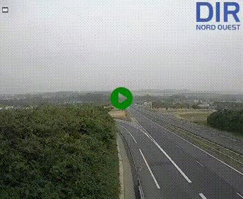 Webcam au début de l'A84 sur le périphérique Ouest de Caen (N814) à hauteur de la sortie 9, Porte de Bretagne