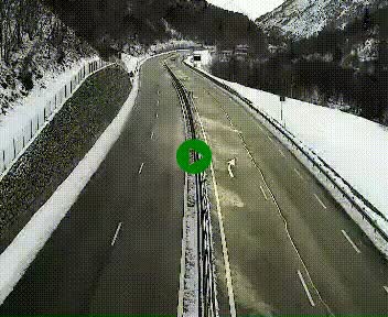 Webcam Porté-Puymorens sur N320, en direction de Pas de la Casa (Andorre)