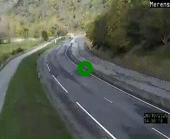 Webcam Ax-les-Thermes sur N20, en direction d'Andorre